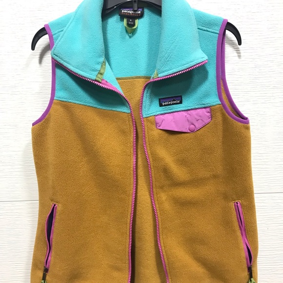 Patagonia Jackets & Blazers - Patagonia sun hills Women's Turquoise and Tan Fleece Vest